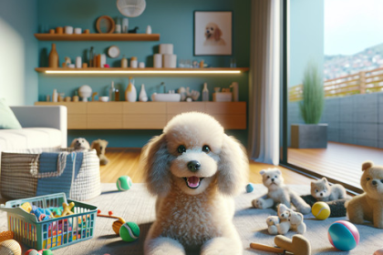 An image illustrating Cómo cuidar a un Poodle en departamento en Chile