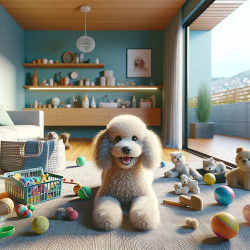 An image illustrating Cómo cuidar a un Poodle en departamento en Chile