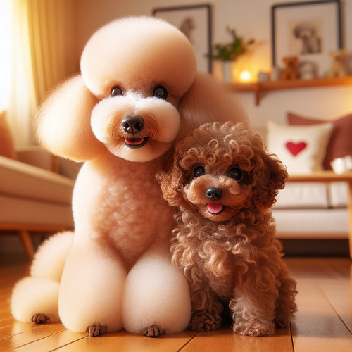 An image illustrating Poodle Miniatura vs Poodle Toy cuál es mejor para tu estilo de vida