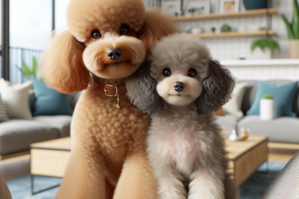 An image illustrating Poodle Miniatura vs Poodle Toy cuál es mejor para tu estilo de vida
