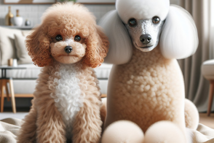 An image illustrating Poodle Miniatura vs Poodle Toy cuál es mejor para tu estilo de vida