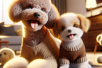 An image illustrating Poodle Miniatura vs Poodle Toy cuál es mejor para tu estilo de vida