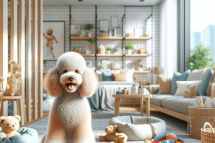 An image illustrating Qué necesita un Poodle para vivir feliz en un departamento