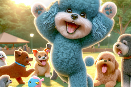 An image illustrating Cómo socializar a un Poodle con otros perros