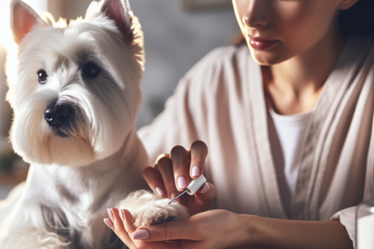An image illustrating Cómo cortar las uñas de un Westie sin estresarlo