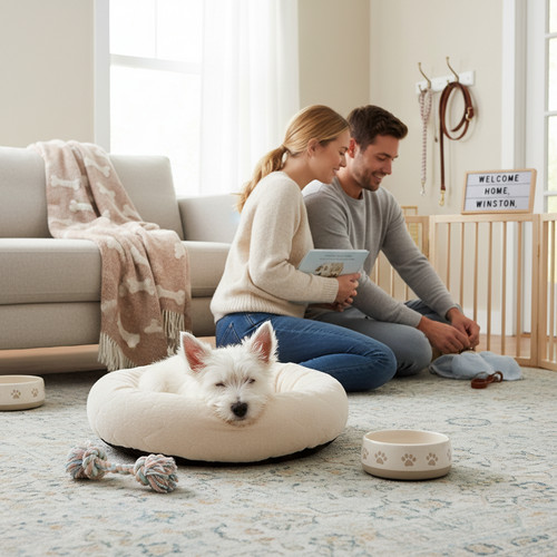 An image illustrating Cómo preparar tu casa antes de la llegada de un Westie