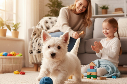 An image illustrating Los errores más comunes al criar un cachorro Westie