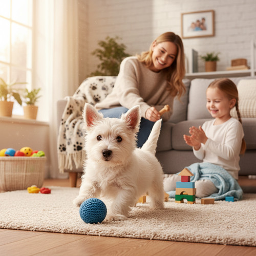 An image illustrating Los errores más comunes al criar un cachorro Westie