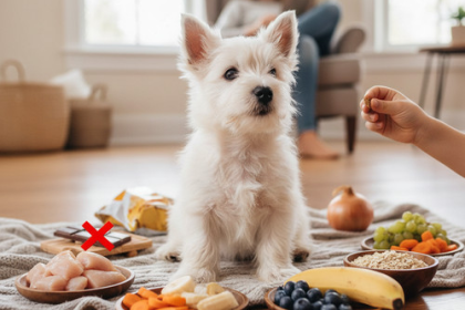 An image illustrating Alimentos que nunca deberías darle a tu Westie