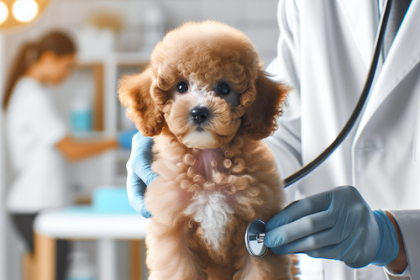 An image illustrating Cuándo llevar al veterinario a un Poodle por primera vez