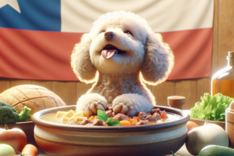 An image illustrating Cómo alimentar a un Poodle con comida natural chilena