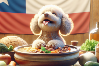 An image illustrating Cómo alimentar a un Poodle con comida natural chilena
