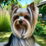 An image illustrating Cómo cuidar el pelo de un Yorkshire Terrier en clima chileno