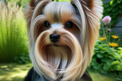 An image illustrating Cómo cuidar el pelo de un Yorkshire Terrier en clima chileno
