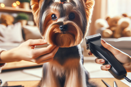 An image illustrating Cómo cortar el pelo de un Yorkshire Terrier paso a paso