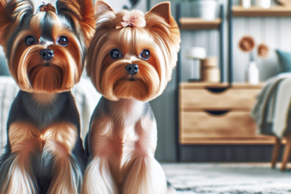 An image illustrating Yorkshire Terrier mini o estándar - diferencias y cuidados