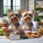 An image illustrating Alimentos prohibidos para tu Yorkshire Terrier