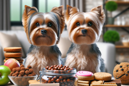 An image illustrating Alimentos prohibidos para tu Yorkshire Terrier