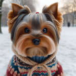 An image illustrating Ropa ideal para Yorkshire Terrier en días fríos
