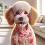 An image illustrating Qué hacer si tu Poodle tiene alergia en la piel