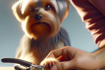 An image illustrating Cómo cortar las uñas de un Yorkshire Terrier sin lastimarlo