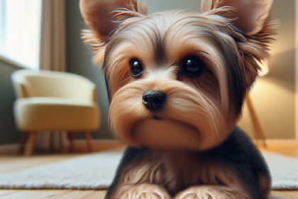 An image illustrating Cómo limpiar los oídos de un Yorkshire Terrier
