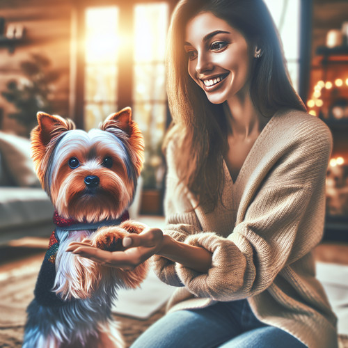 An image illustrating Trucos de adiestramiento fáciles para Yorkshire Terrier