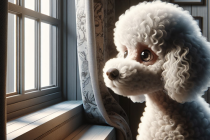 An image illustrating Cómo reconocer ansiedad por separación en Poodles