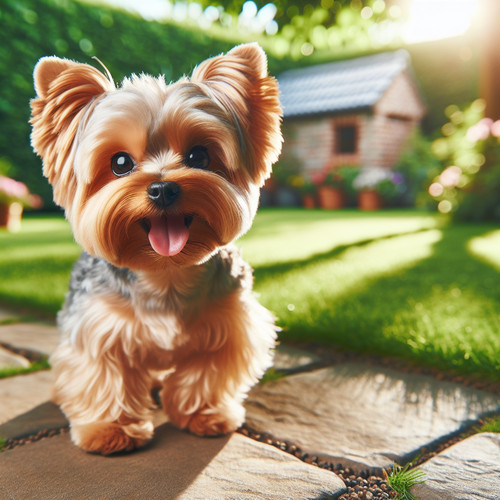 An image illustrating Cómo enseñar a tu Yorkshire Terrier a hacer sus necesidades afuera