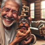 An image illustrating El Yorkshire Terrier ideal para adultos mayores en Chile