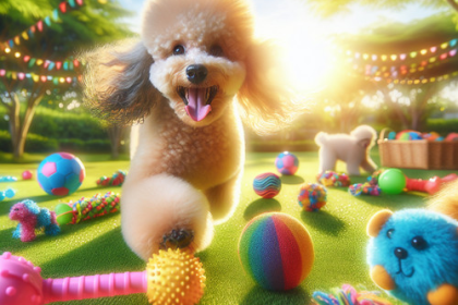 An image illustrating Juguetes recomendados para Poodles activos