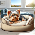 An image illustrating Cómo elegir una cama cómoda para tu Yorkshire Terrier
