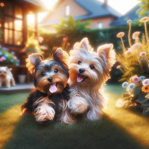 An image illustrating Qué raza combina mejor con un Yorkshire Terrier en casa