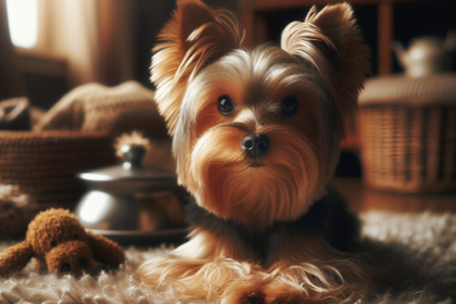 An image illustrating Cómo calmar a un Yorkshire Terrier nervioso
