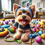 An image illustrating Qué juguetes son ideales para un Yorkshire Terrier