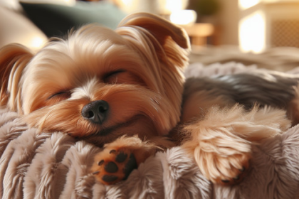 An image illustrating Cuánto duerme un Yorkshire Terrier al día
