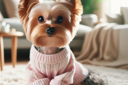 An image illustrating Qué hacer si tu Yorkshire Terrier tiembla constantemente