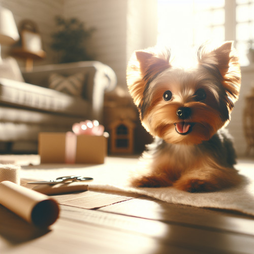 An image illustrating Yorkshire Terrier - consejos para su primer día en casa