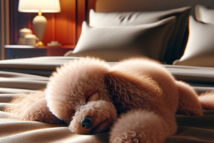 An image illustrating Cuánto duerme un Poodle promedio