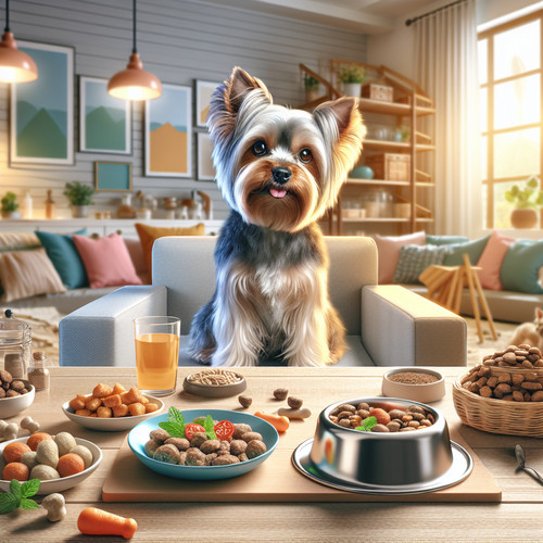 An image illustrating Alimentos recomendados para Yorkshire Terrier con estómago sensible
