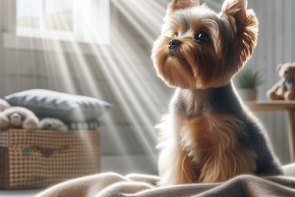 An image illustrating Qué hacer si tu Yorkshire Terrier tiene miedo a los ruidos