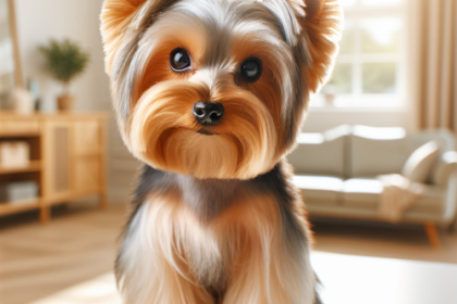 An image illustrating Cómo mantener limpia la zona del hocico en un Yorkshire Terrier