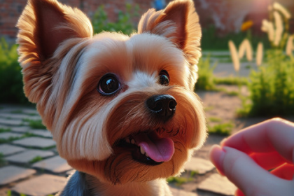 An image illustrating Yorkshire Terrier y entrenamiento con refuerzo positivo para una convivencia armoniosa