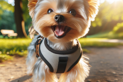 An image illustrating Cómo elegir el arnés ideal para tu Yorkshire Terrier