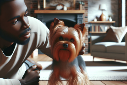 An image illustrating Cómo controlar el ladrido excesivo del Yorkshire Terrier