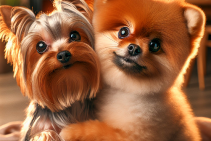 An image illustrating Qué diferencia hay entre un Yorkshire Terrier y un Pomerania