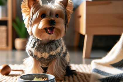 An image illustrating Cómo crear una rutina diaria para tu Yorkshire Terrier