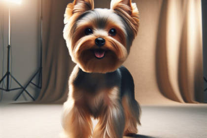 An image illustrating Cómo preparar a tu Yorkshire Terrier para una sesión de fotos
