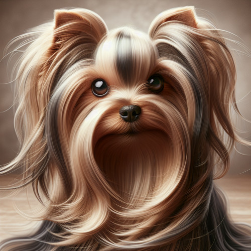 An image illustrating Cómo mantener el pelo largo de un Yorkshire Terrier sin enredos