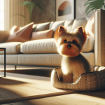 An image illustrating Cómo entrenar a un Yorkshire Terrier para que no suba al sofá